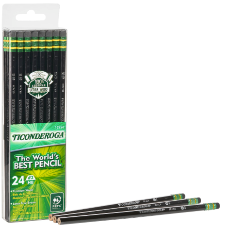 Ticonderoga® Pencil, #2 HB, Pack of 24