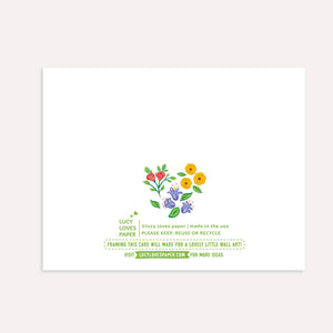 Garden Girls Whimsical Mother's Day Card (A2)