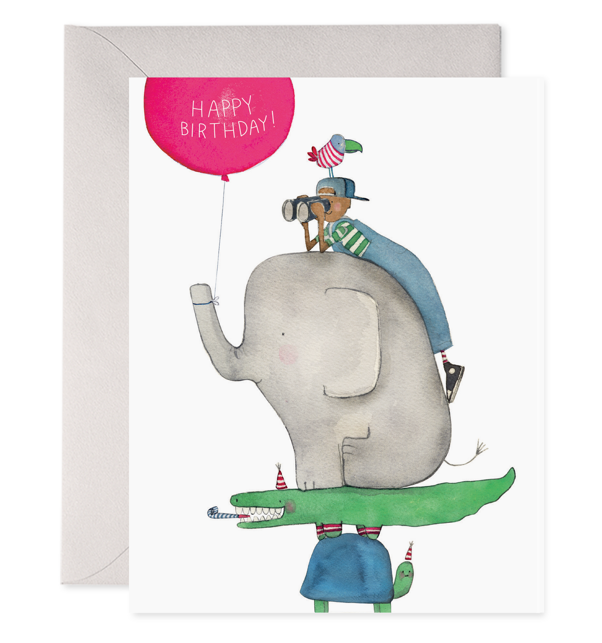 Animal Stack | Kids Birthday Greeting Card