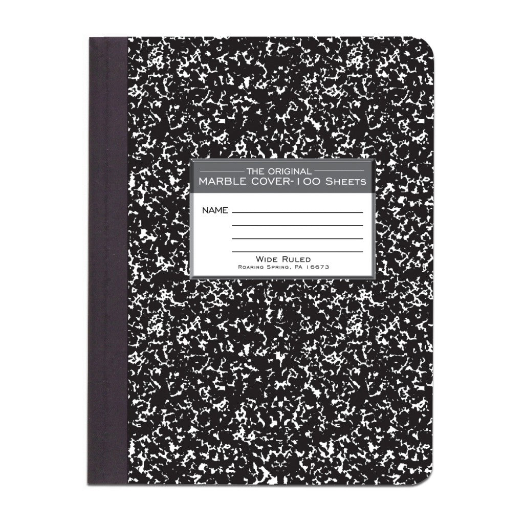Black Marble Composition Book  