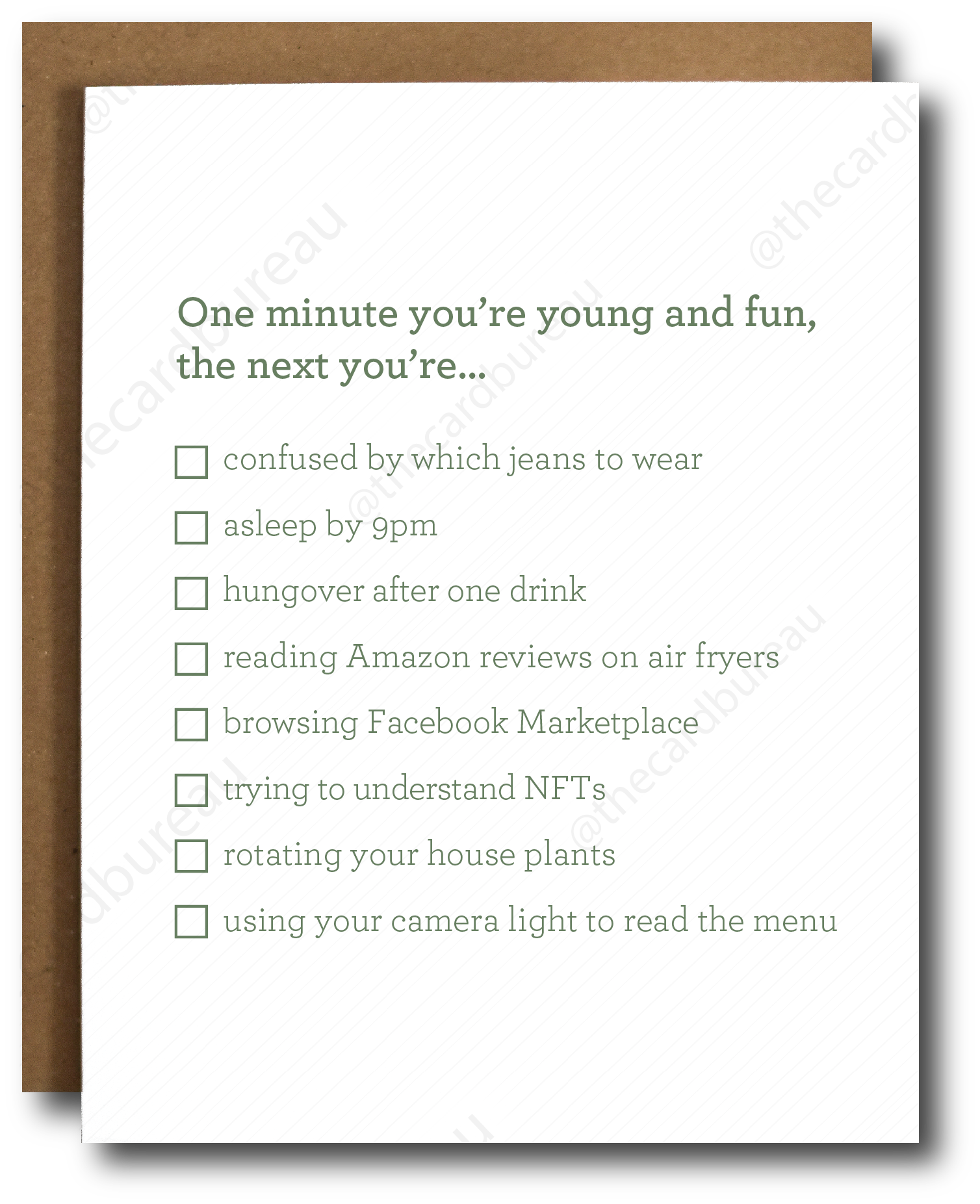Young and Fun Birthday List Card