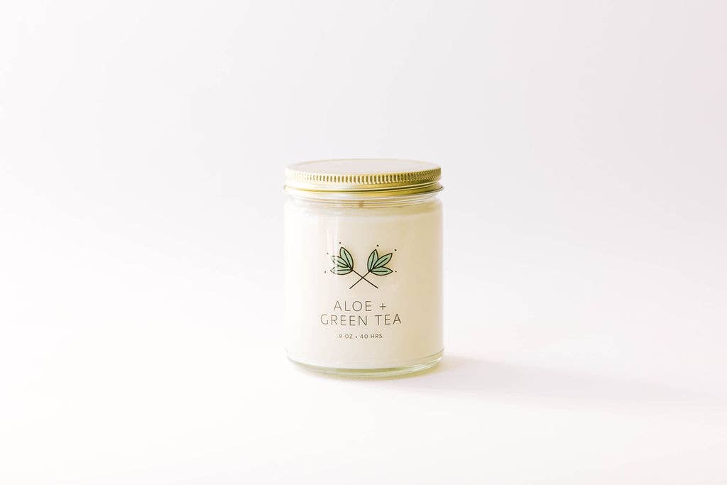 Aloe and Green Tea Signature Soy Wax Candle Jar