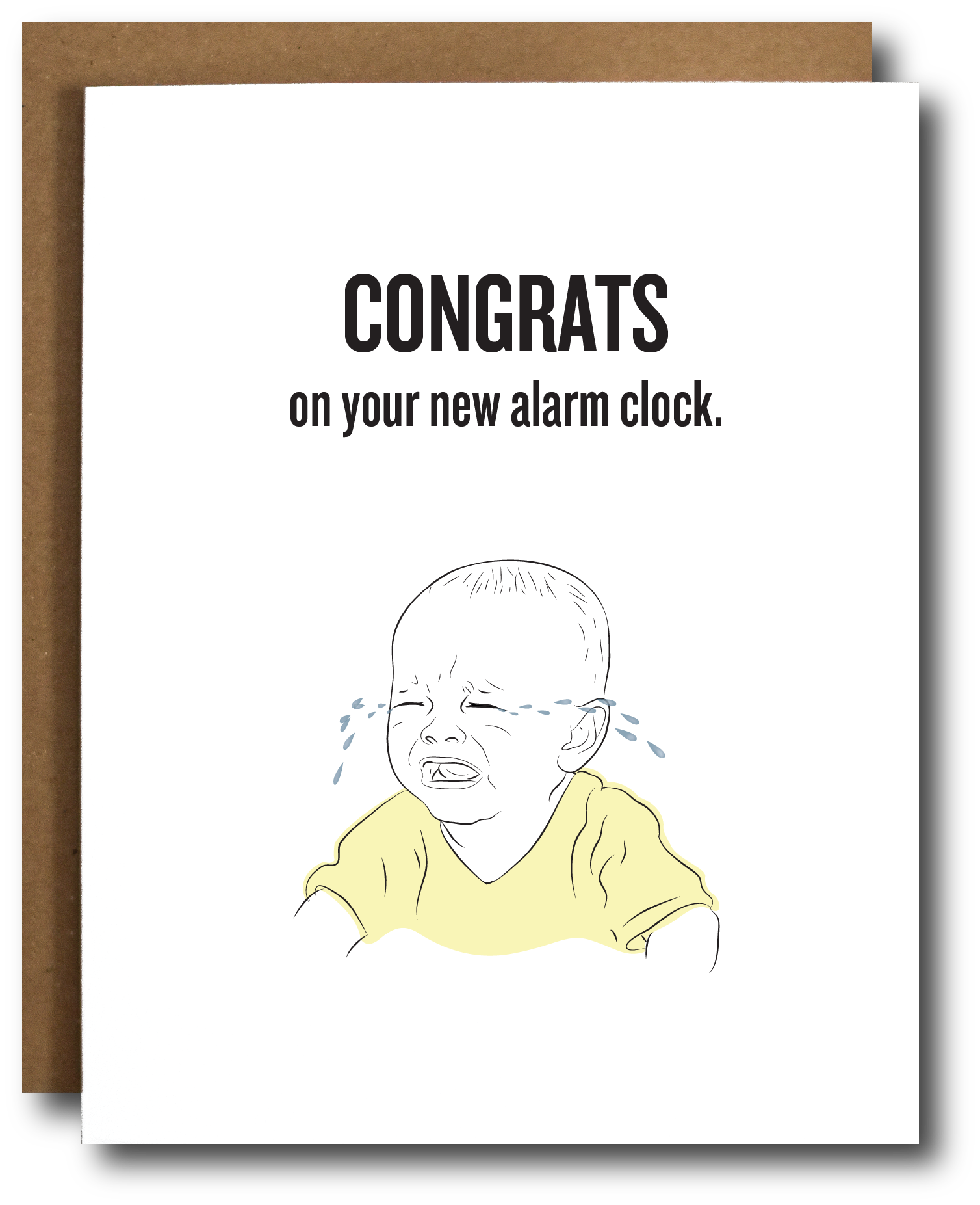 Baby Alarm Clock Card