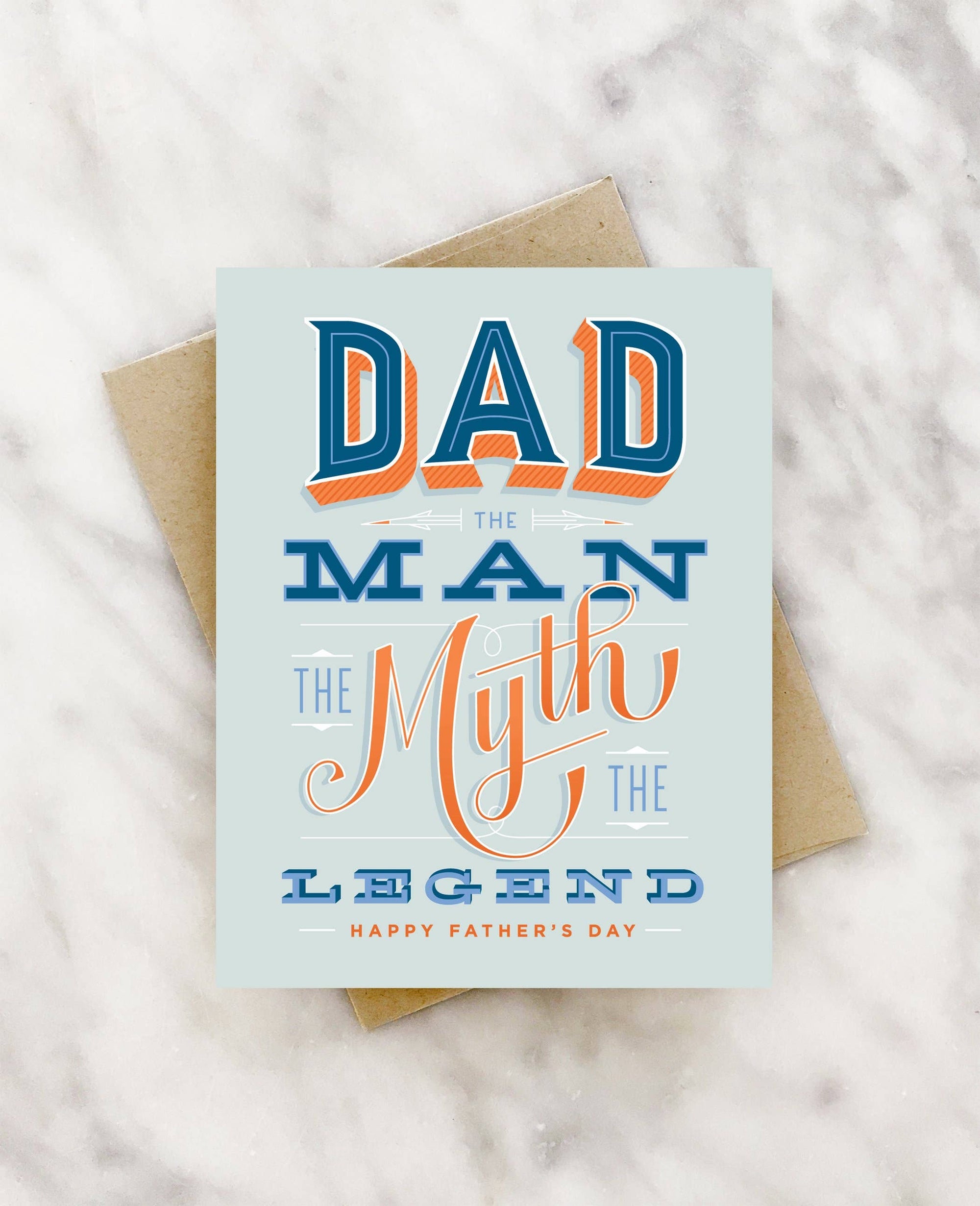 the man, the myth, the legend father's day card