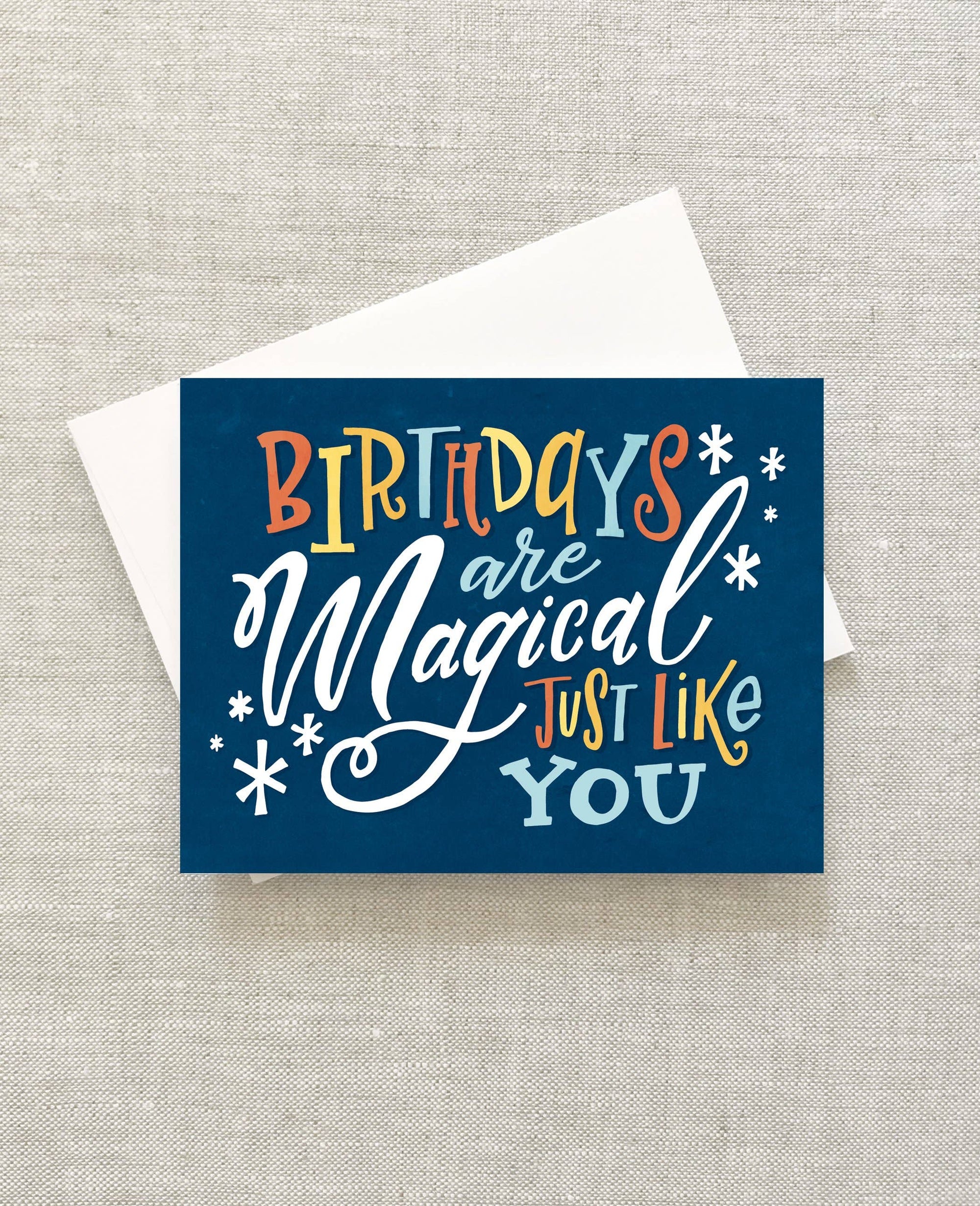 magical, just like you kids birthday card - blue
