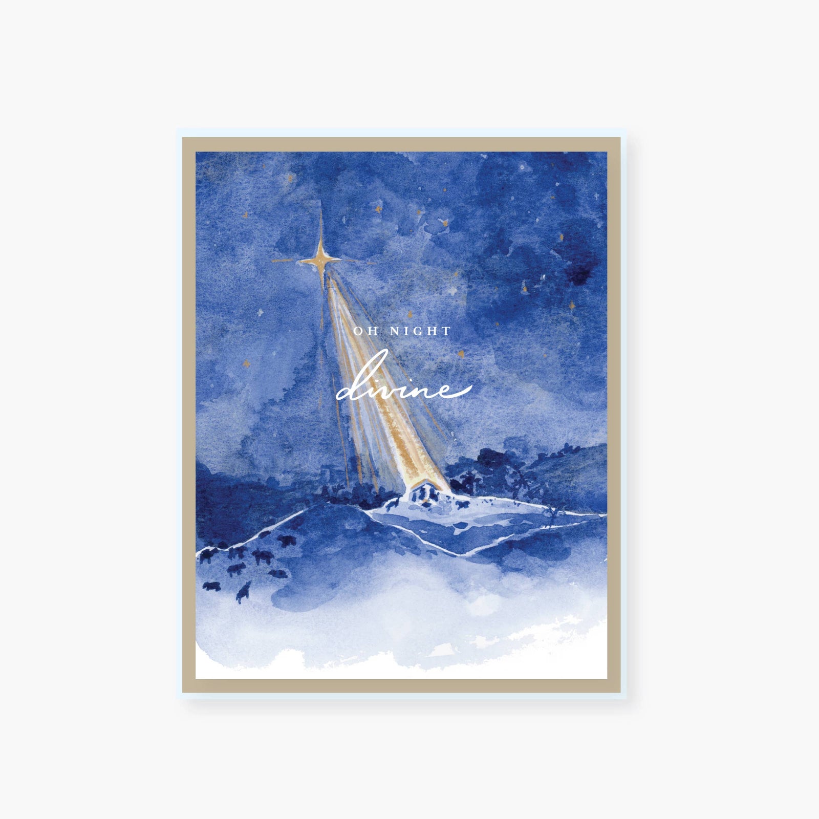 Holy Night Religious Holiday Card: Box