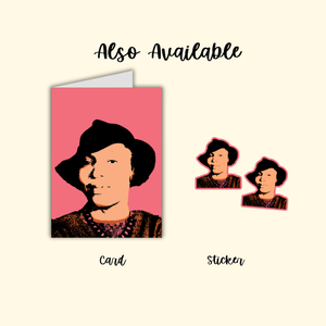 Zora Neale Hurston - Iconic Black Author Art Card, Book Lovers