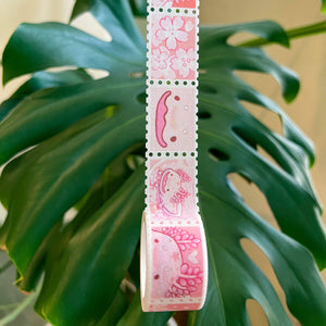 Stamp Washi Tape - Cherry Blossom Axolotl
