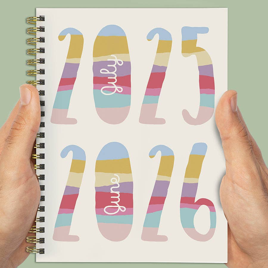 Jolly Good Year Medium Weekly Monthly Planner 2025-2026