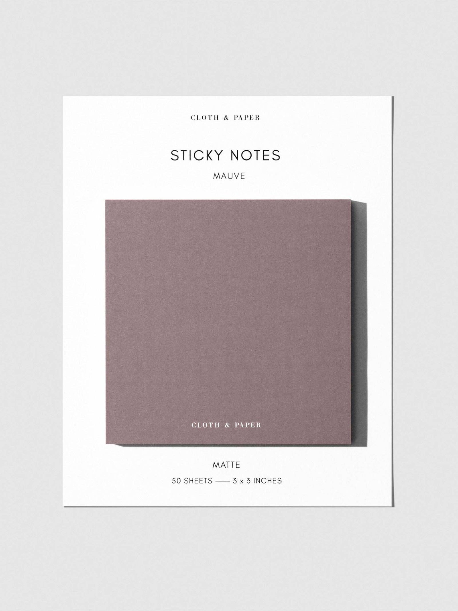Note Neutrality Sticky Notes: Mauve