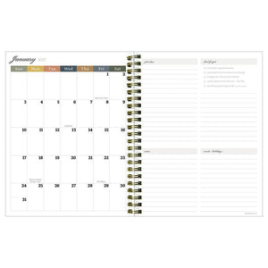 July 2026 - June 2027 Posies Medium Weekly Monthly Planner