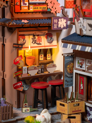 TGB11 Rolife Sakura Wine Alley DIY BooK&Nook