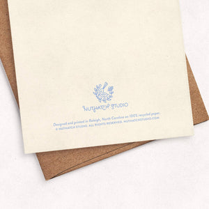 Farmers Market Greeting Card: Original Garden Art, Eco-Friendly