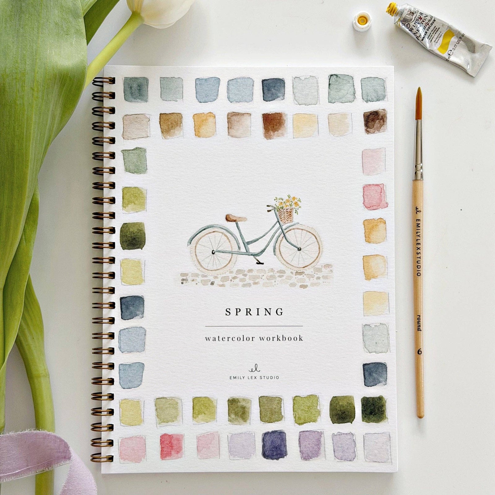 Spring watercolor workbook
