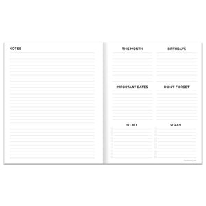 July 2025 - June 2026 Big Bold Medium Monthly Planner