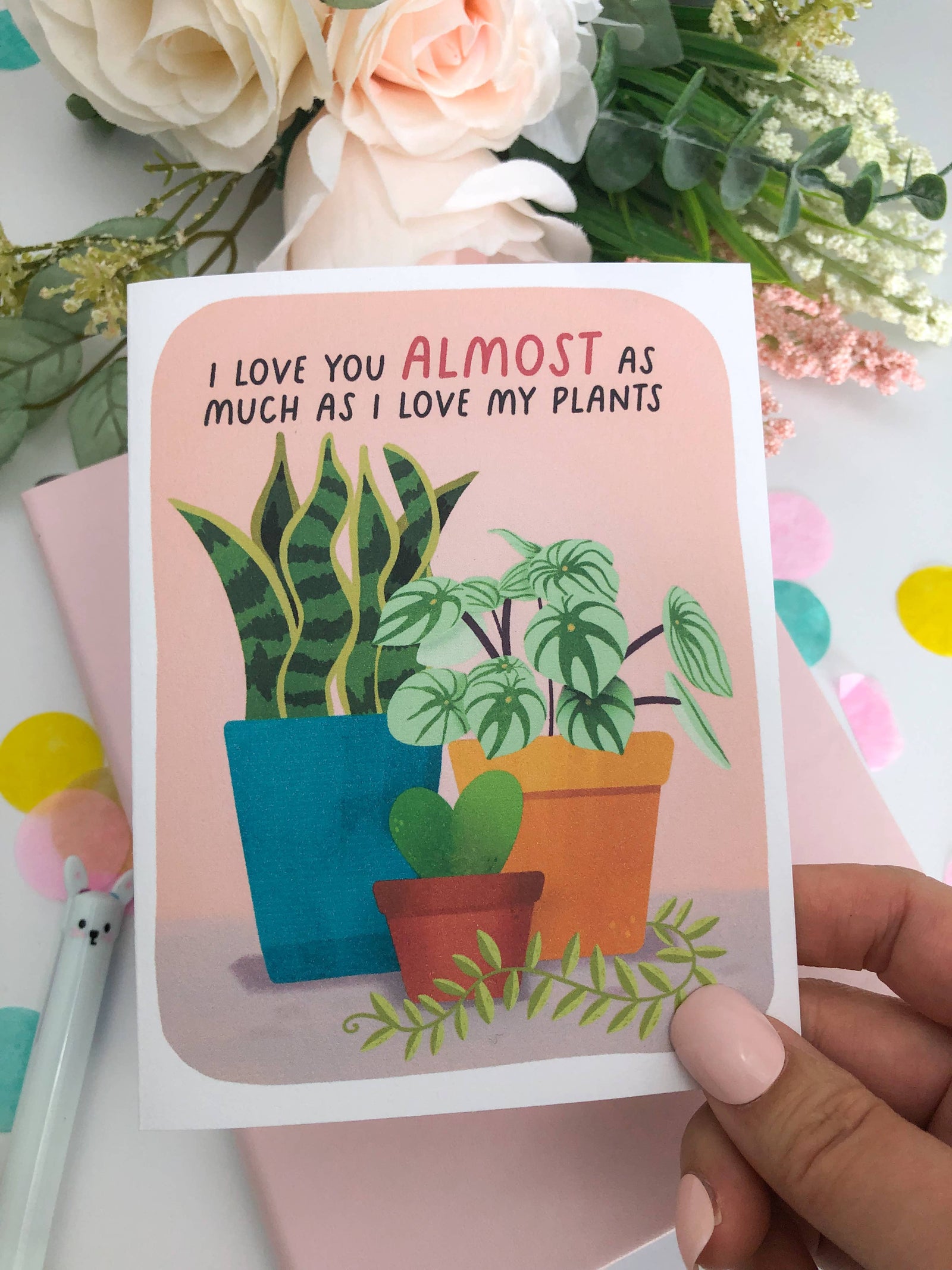 I Love You Almost As Much My Plants Funny Valentines Day