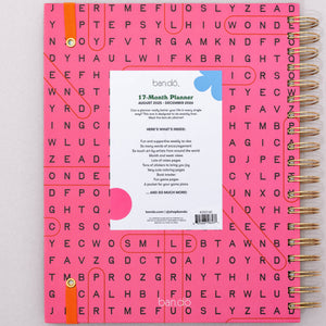 17 Month Large Planner, Word Search