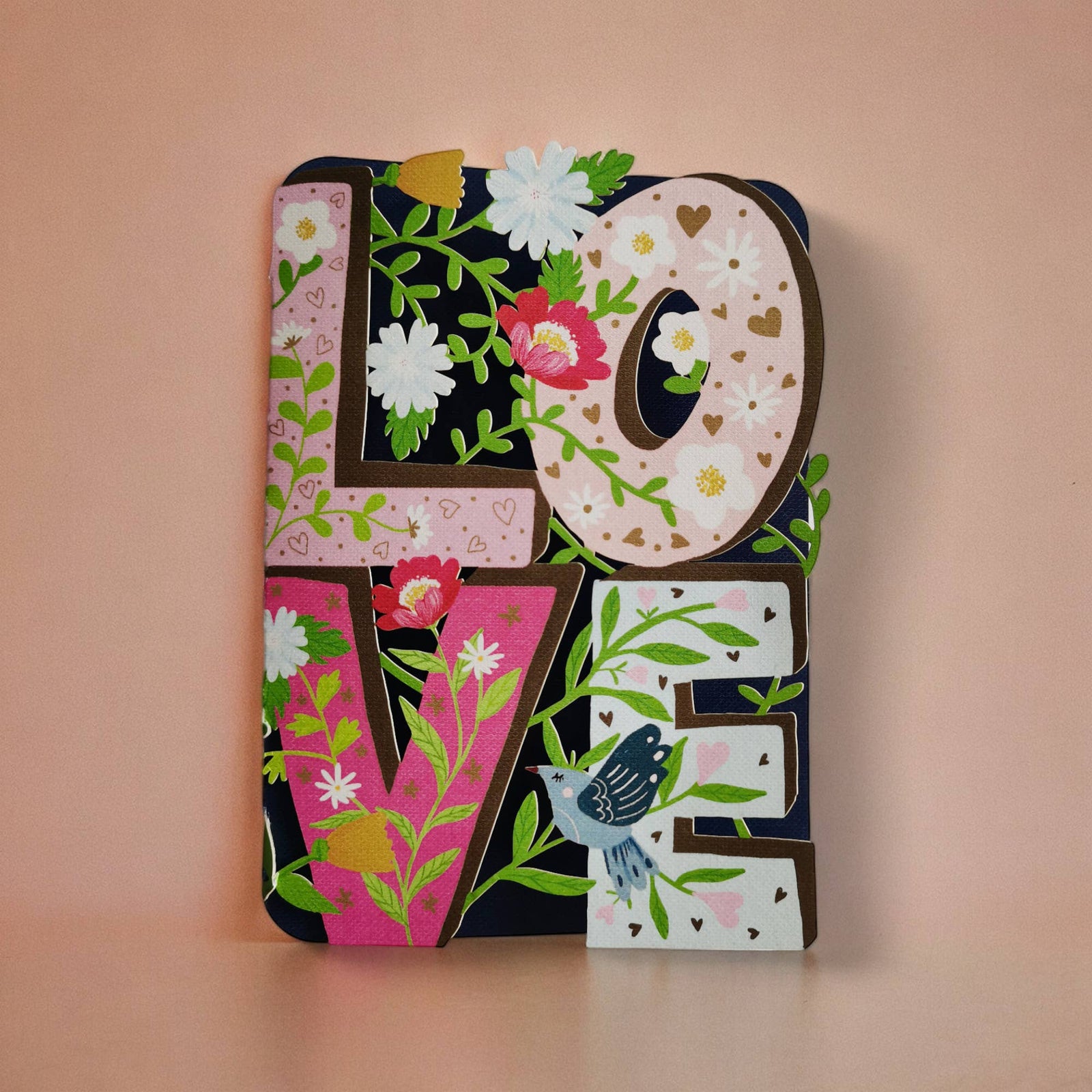 DIECUT LOVE LETTERS GREETING CARD ALLJOY