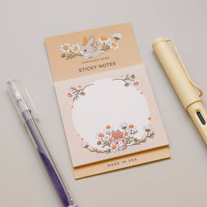 Sticky Notes - Jackalope's Garden (Cream)