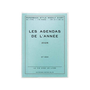 2026 Weekly Planner Poche A6: Brown