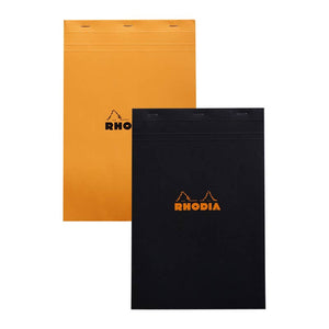 Rhodia Classic Notepad 8.25 x 12.5: Orange LINED w/MARGIN / 8.25" x 12.5"