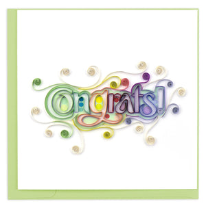 Congrats Congrats - Quilled Congratulations Card