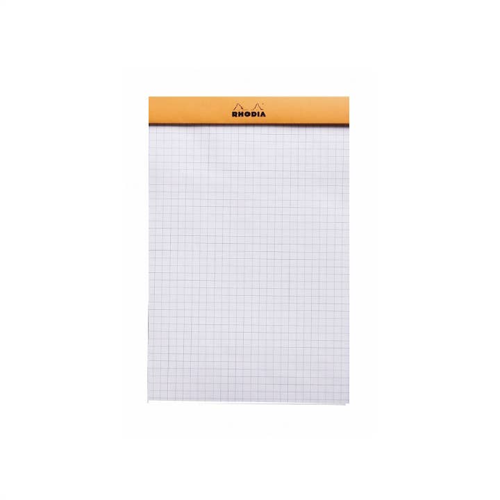 Rhodia Classic Notepad 6 x 8.25: Orange GRAPH / 6" x 8.25"