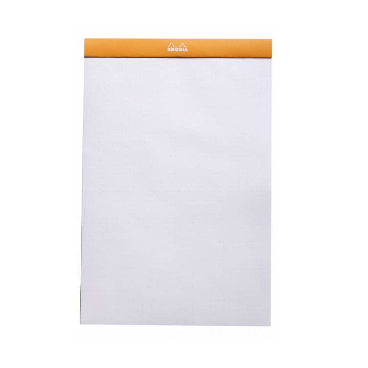Rhodia Classic Notepad 8.25 x 12.5: Orange DOTS / 8.25" x 12.5"