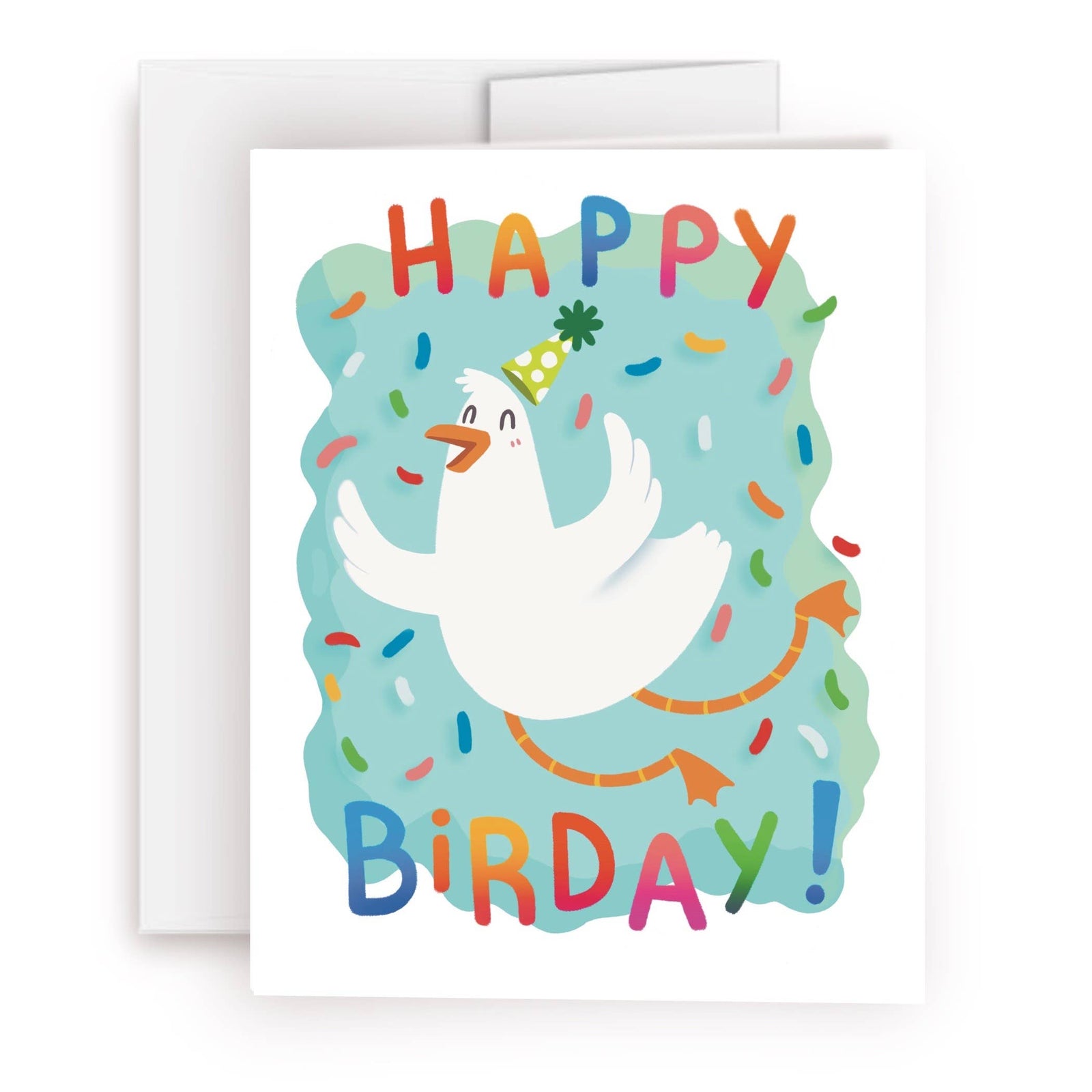 Happy Birthday Funny Bird Greeting Card