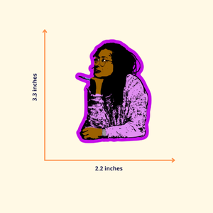 Alice Walker Vinyl Sticker  | Black History | Literary Gift