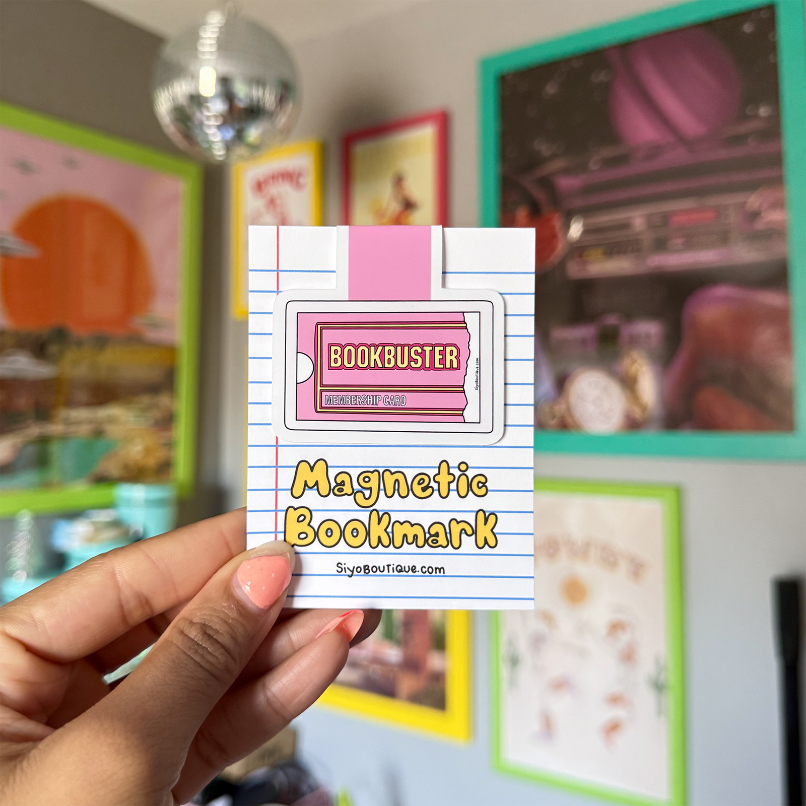 Bookbuster Magnetic Bookmark - Nostalgic 90s Bookmark