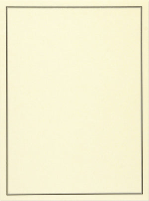 Black & Cream Stationery Set