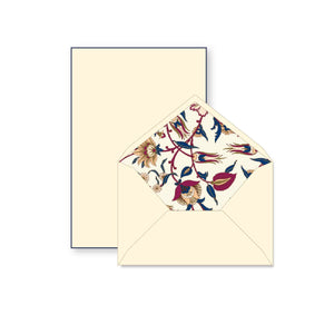 Rossi 1931 100% Cotton Bordered Writing Sheets Letter Set: Arabesque / 6.25x8.47”