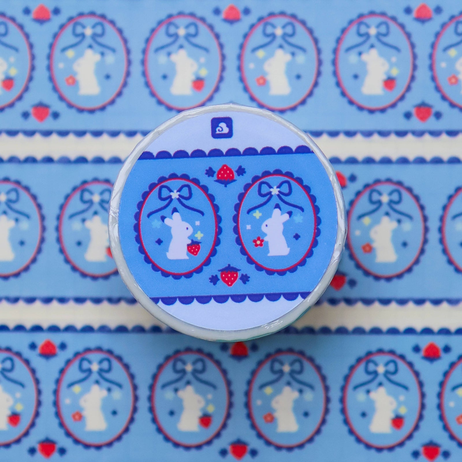 30mm Washi Tape - Sweet Blue Ribbon