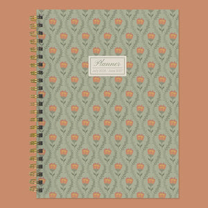 July 2026 - June 2027 Posies Medium Weekly Monthly Planner