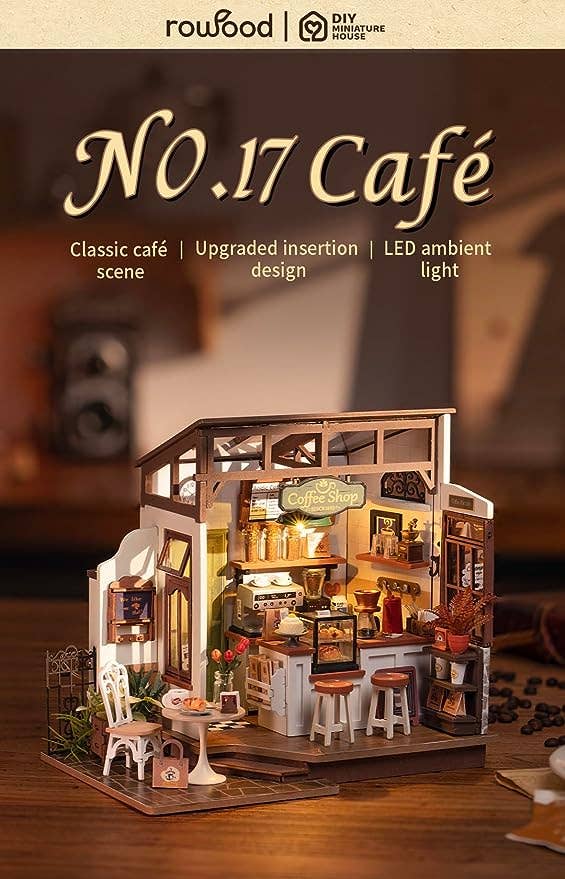 DG162 No.17 Café Rolife DIY Miniature House Craft Dollhouse