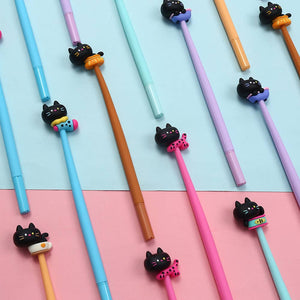 Black Cat Wiggle Gel Pen
