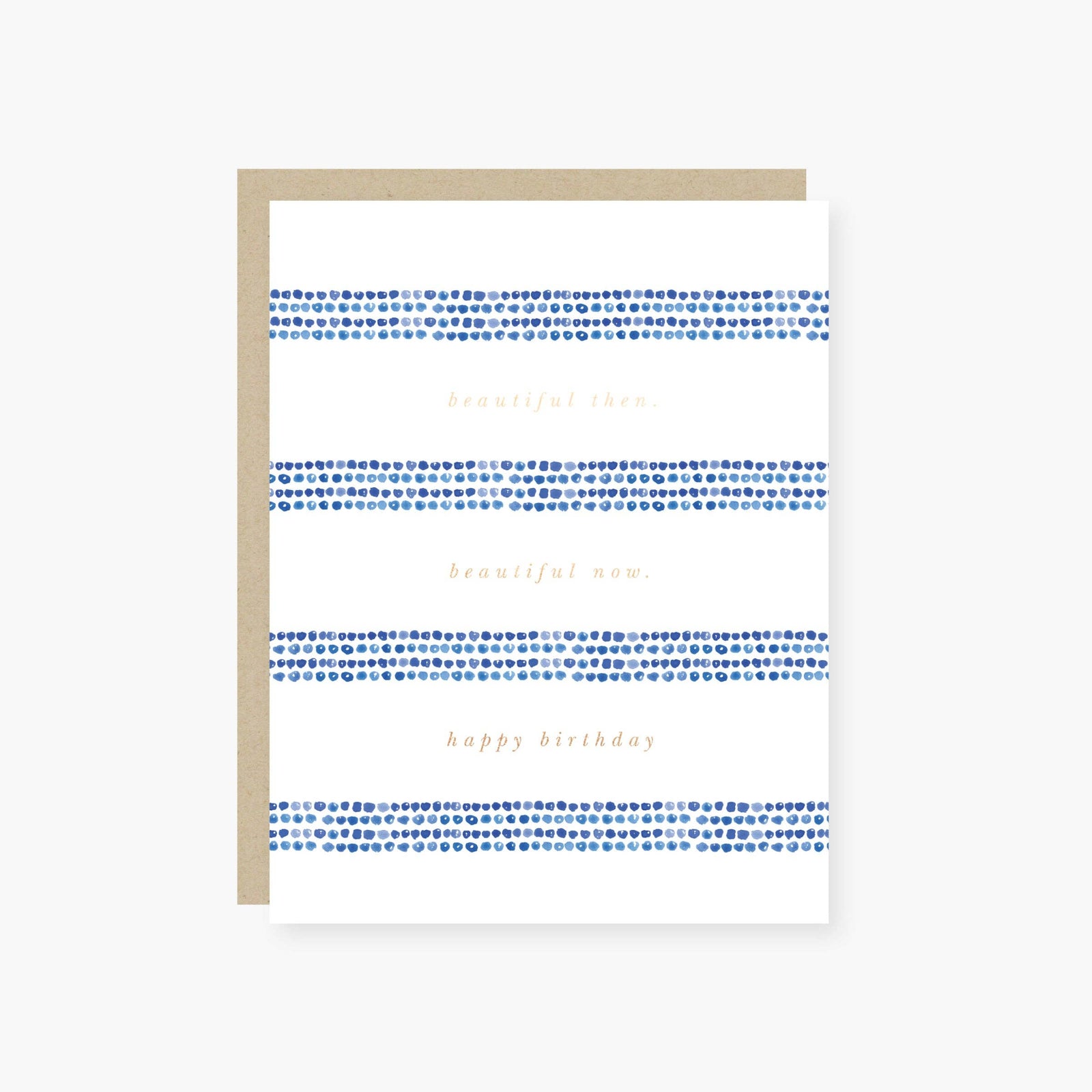 Beautiful Then, Beautiful Now Birthday Card: Single card