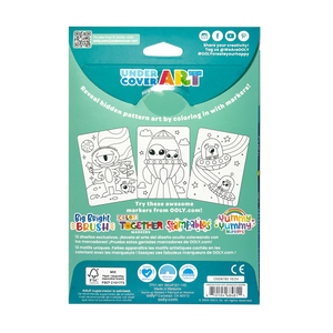 Undercover Art Hidden Pattern Color Activity - Monster Alien