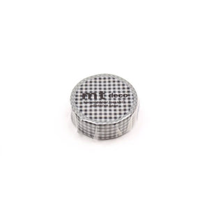 15mm delicate checkered black