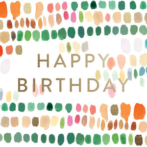 Paint Palette Birthday *gold foil