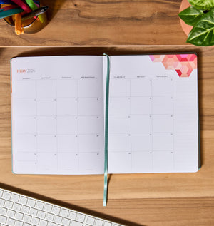 8x10 Softbound LifePlanner  - Eucalyptus, vertical