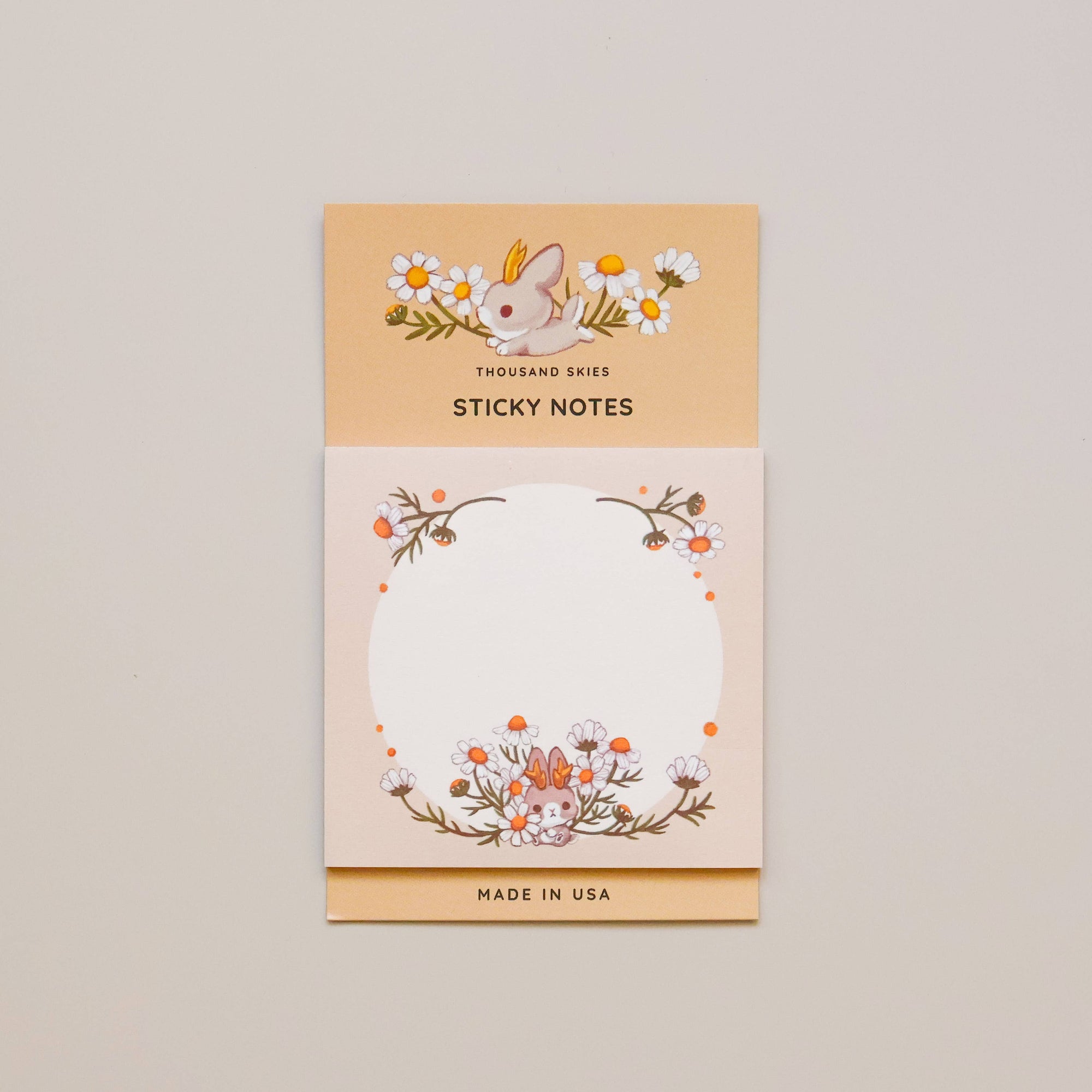 Sticky Notes - Jackalope's Garden (Cream)