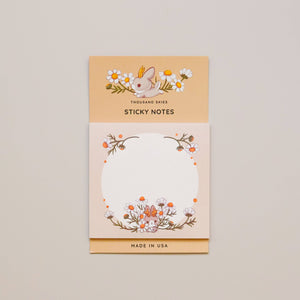 Sticky Notes - Jackalope's Garden (Cream)