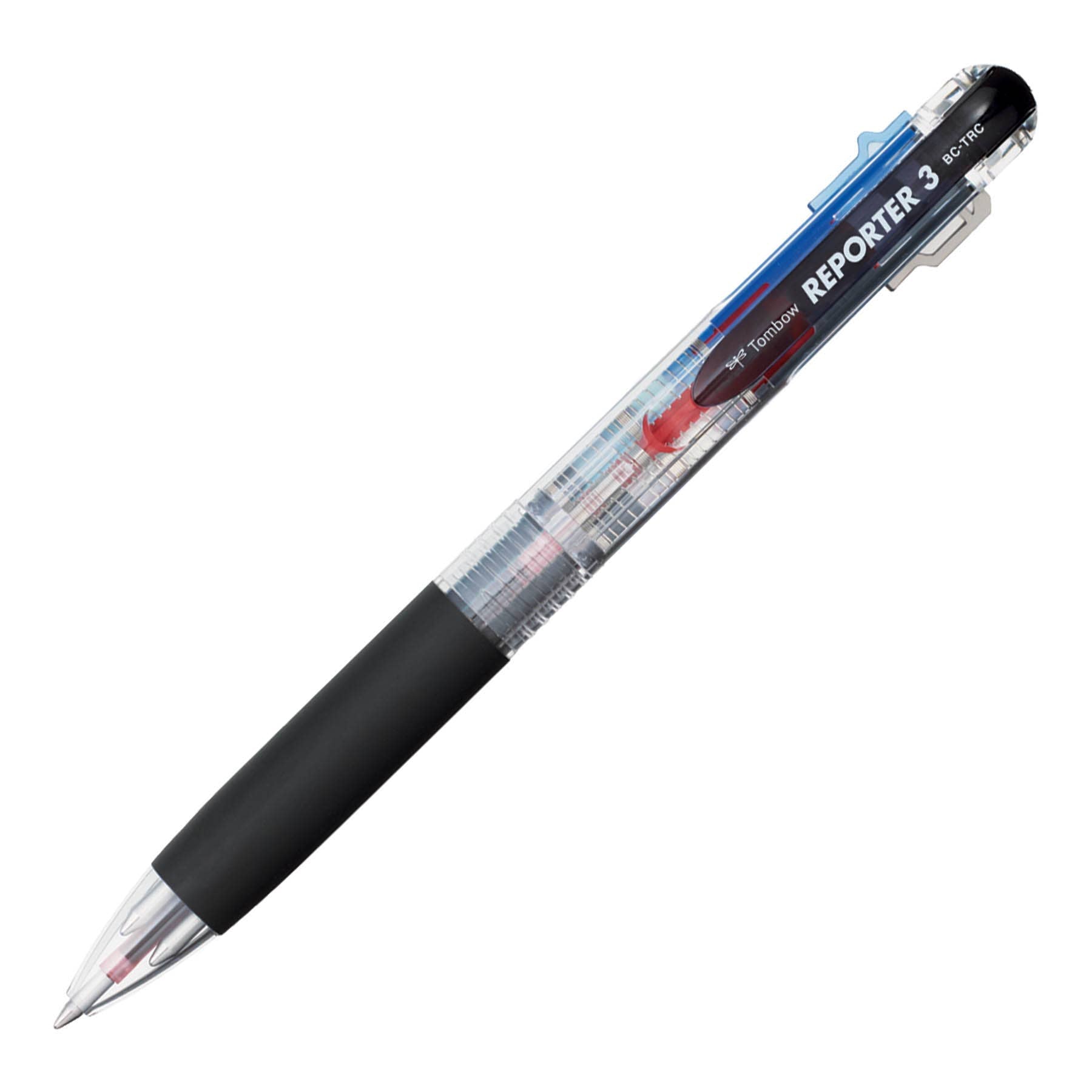 Reporter 3-Color Ballpoint Pen, Clear
