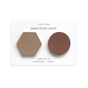 Shape Sticky Note Set: Cortado/Crêpe Vol 4