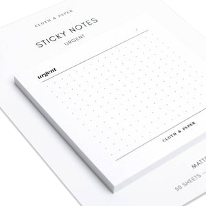 Urgent Sticky Notes | Refreshed Design: White