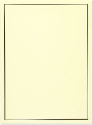 Black & Cream Stationery Set
