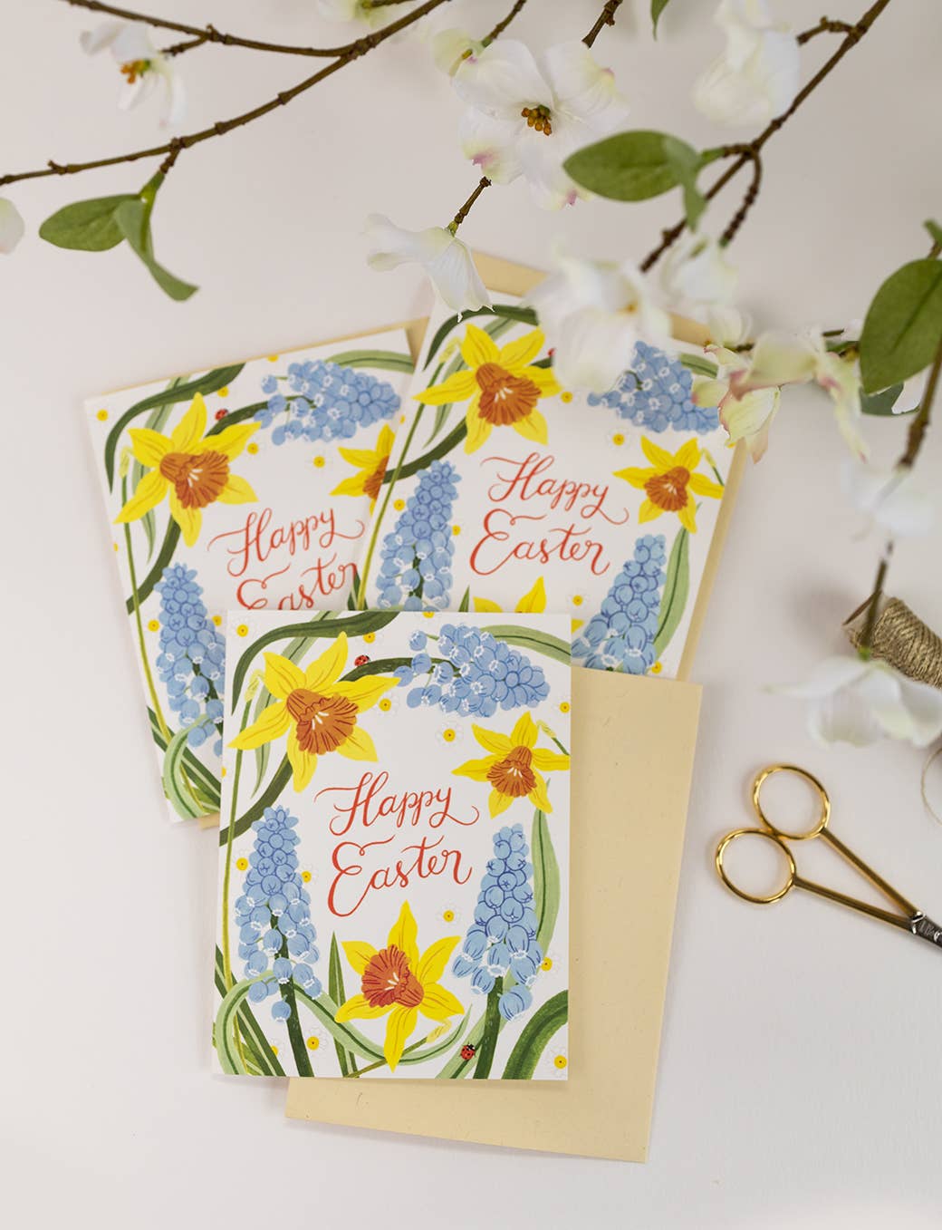 FLORAL |  Happy Easter card