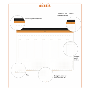 A4+ Rhodia Undated Weekly Desk Pad